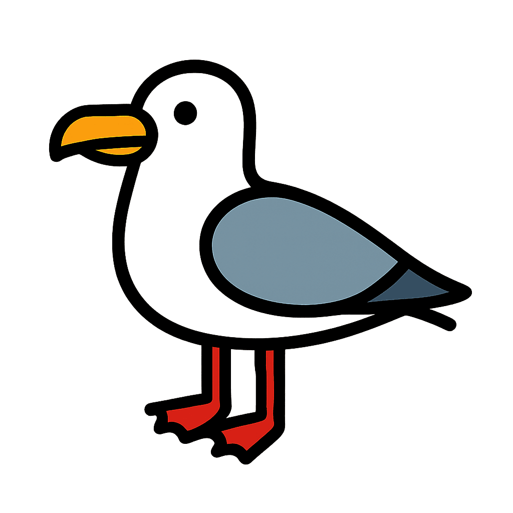 the seagull on the wall