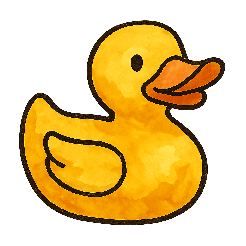 the grandchildren's rubber duck