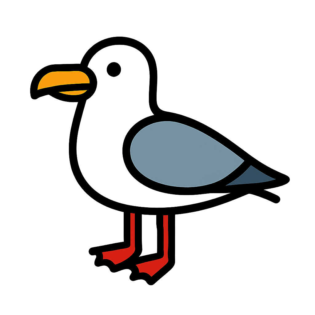the seagull on the wall
