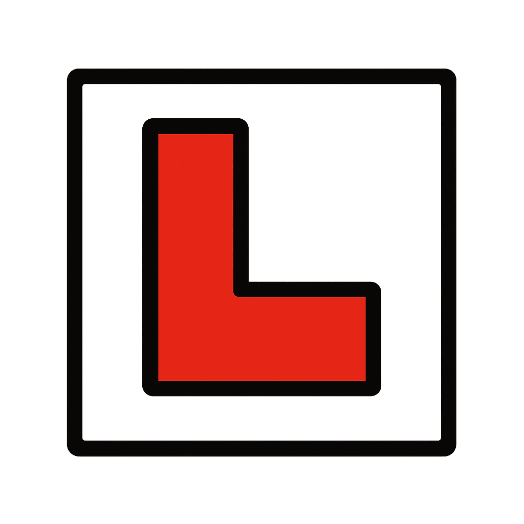 the actual L-plates